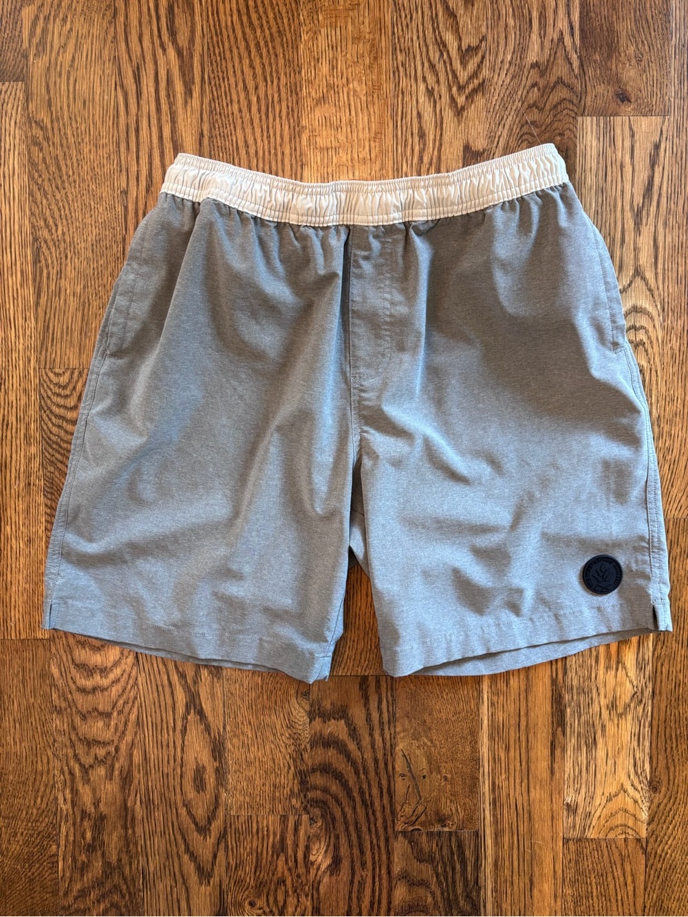chubbies Gray Athletic Shorts with White Waistband